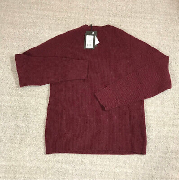 Naadam Cashmere Waffle Knit Sweater Merlot - Picture 2 of 6